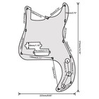 Black Loaded Pickguard Bass Part For Fender 4-string Precision P Bass   Pvc M   