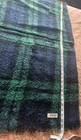 Women s Plaid Knit Wrap Scarf Fringe Trim Blue   Emerald Green One Size