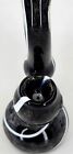 5  Inch Black White Glass Bubbler Tobacco Bong Hookah Water Pipe Carb   Screens