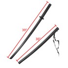 Plastic Bokken With Scabbard Black Sword Samurai Daito Polypropylene Martial Art