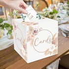 1 Pack Boho Floral Card Box Holder For Party  8 7  Card Box For Wedding  Gift   