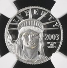 2003 W  10 1 10 Oz Platinum American Eagle Proof Coin Ngc Pf70 Ultra Cameo