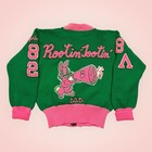 Vintage Alpha Kappa Alpha Aka Cardigan Sweater 100  Wool Size Large Rare Patches