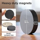 Ultra-strong Ceramic Round Magnets  0 7x0 2  18x5mm  0 7x0 2 1 8x0 5cm  Black 