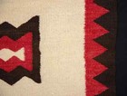 Antique Navajo Ganado Type Eastern Reservation Rug Or Blanket  1920s