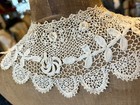 Antique Lace - Small Ireland Crochet Lace Collar