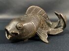 Bronze Carp Subject Japan Meiji Late 19th Century
