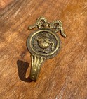 1 Antique Bronze Brass Metal Wall Hook Home Decor Vintage 4  L X 2 5  W