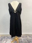 Nwt Vintage 1960s Gino Charles For Neusteters Black Cocktail Dress  Size 12 14
