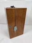 Vintage Technical Instrument No  27404 Microscope W  Locking Wooden Case   Key 