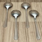 Oneida Community Elaine Set Of  4  Tudor Plate Round Soup Spoons Flatware