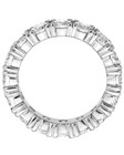 4mm Sterling Silver 925 Cz Eternity Engagement Bridal Band Tennis Ring Size 5-12