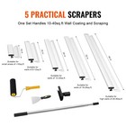 Uimoso Drywall Skimming Blade Set Knife Combo 10 16 24 32 40 In   34-81in Handle