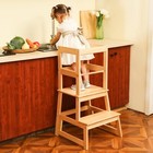 New-kitchen Step Stool For Kids With Safety Rail toddler Standing Tower For Kitc