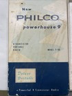 Vintage 1963 Philco Transistor Portable Am Radio T-90 Powerhouse  9 Japan Read