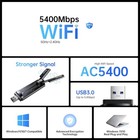 Biaze Usb 3 0 Wireless Network Adapter Dual Band Wifi 6e 5400mbps Plug And Play