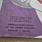Vtg Fredericks Of Hollywood Lingerie Fashion Catalog 1961 Fall Vol 26 Iss 62