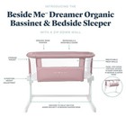 Baby Delight Beside Me Dreamer Bassinet Organic Rose