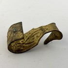 Antique Victorian Brass Picture Rail Hook Ornate Molding Hook Hanger Vintage