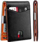 Rfid Blocking Slim Mens Wallet With Money Clip Leather Bifold Credit Card Holder