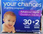 Clearblue Advanced Digital Ovulation Test Kit W 2 Pregnancy Tests 33pc Exp 12 26