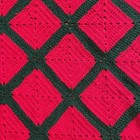 Vintage Handmade Christmas Granny Square Crochet Afghan Throw Blanket 42  X 74 