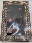 Norse Foundry Set Of 7 Vampire Blood Norse Series Full Metal Polyhedral Dice