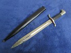 Original Ww2 German Firemen Dagger Dress Bayonet And Scabbard Eickhorn Solingen