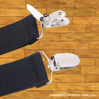 Men s Adjustable Suspenders Elastic Y-shaped Braces Clips Pants  Solid Bow Tie