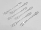 Holmes   Edwards Chatsworth Chalon 1906 6 Art Nouveau Seafood Forks In Flannel