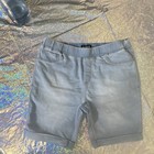 Kidpik Girls Light Blue Bermuda Shorts Xl 14 Denim Stretch Pockets