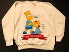 Dead Stock Vintage 1990 The Simpsons Tv Series Bart And Maggie Sweat Shirt Xl