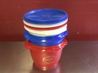Tupperware  Rally Around The Flag Sales Competition   Vtg 1974   Set Of 3
