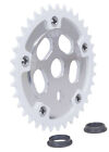 Gt 110mm  Bcd Bmx Bicycle Power Disc  silver  With 36t Chainring  white 