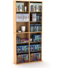 Media Storage Cabinet 16 Shelf Dvd Cd Video Rack Unit Office Home Movie Cabinet