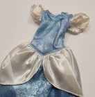 Disney Store Classic Doll Clothes Cinderella Blue   White Ball Gown Dress Only