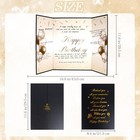 Black Gold Birthday Decorations Guest Book For Party Big Birthday Card Happy 