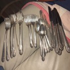 33 Piece Crown Silverplate Radiance  9spoons 4forks 8 Forks 6 Knifes  6 Knifes
