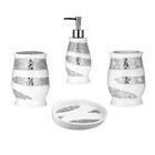 Bath Accessory 4pc Set Lotion soap Pump  Toothbrush Holder  Tumbler And Soapdish
