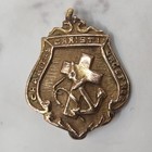 Vintage 10k Gold Filled Nursing Pin Charitas Christi Urget Nos 56 Guard 1956