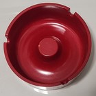 Budweiser Red Plastic Ash Tray 3 3 4  Vintage Bar Ashtray St  Louis King Of Beer