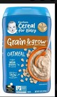 Gerber Grain   Grow Oatmeal Baby Cereal 16 Oz Whole Grains 09 30 2025