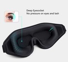 1 Pack Travel 3d Eye Mask Sleep Soft Padded Shade Cover Rest Relax Blindfold