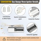 For Frigidaire Kenmore Ge Gas Oven Range Igniter Model  5304509706