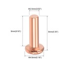 100 Pcs  3 32  X 5 16  Flat Head Copper Solid Rivets Fasteners