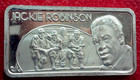 Jackie Robinson Bar-american Greatest Events 1 Oz  999 Silver-hamilton Mint