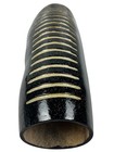 Professional Salsa Guiro Painted With Black Sparkle Design  14    Medium Size 
