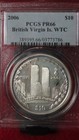 2006 British Virgin Islands Silver 9 11 Twin Towers World Trade Center Pcgs Pr66