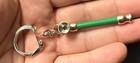 Vintage 1980s Metal Mini Pipe Keychain In Red Black Blue Mustard Green