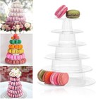 6 Tier Macaron Display Stand  Round Clear Cupcake Holder Display Stand Desser   
